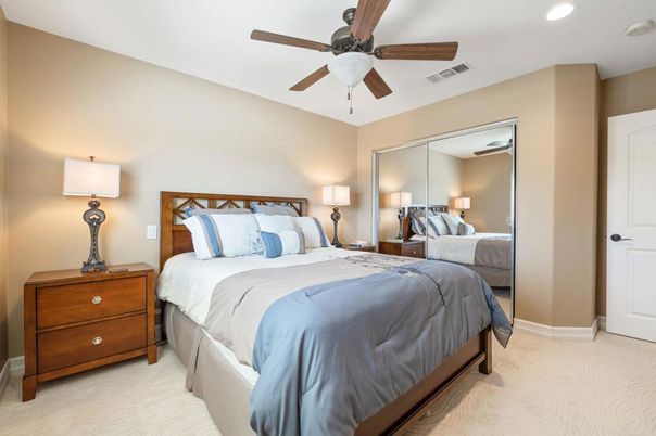 Bedroom, Interior, Recessed Lighting