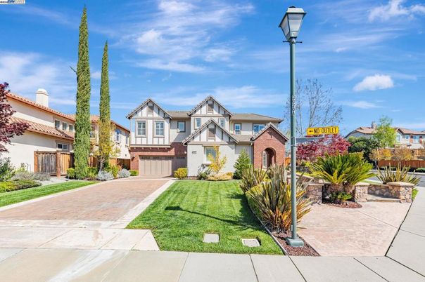 Attached, Exterior, Facade, Brick Facade, Tudor Revival