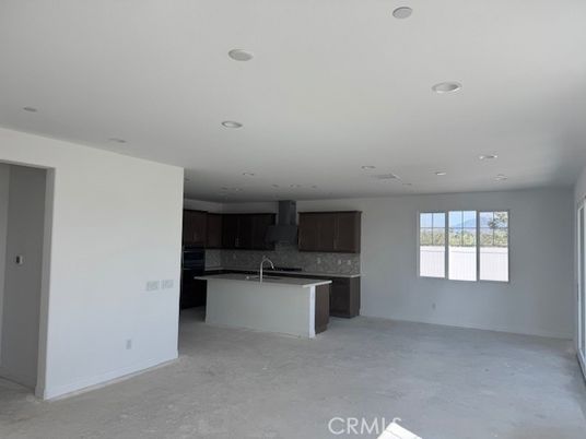 Empty room, Interior, Kitchen, Recessed Lighting