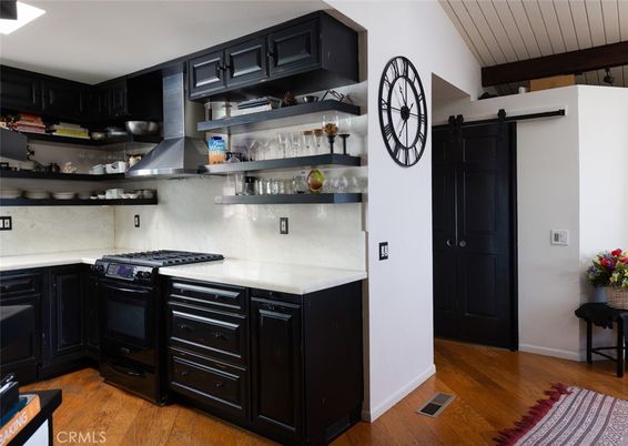 Interior, Kitchen, Wood Texture Flooring