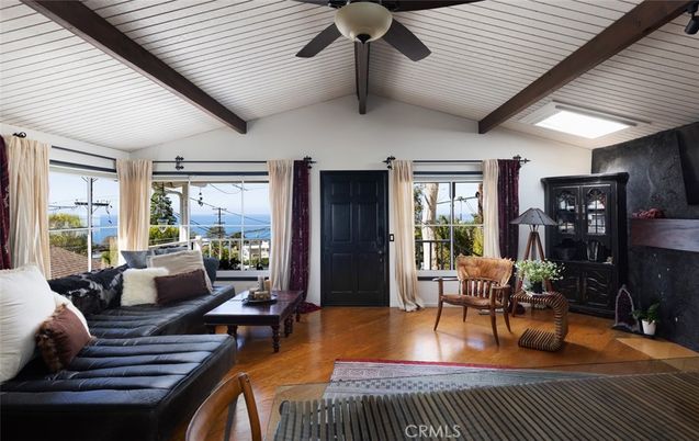 Interior, Living room, Water, Wooden Beams, Wood Texture Flooring