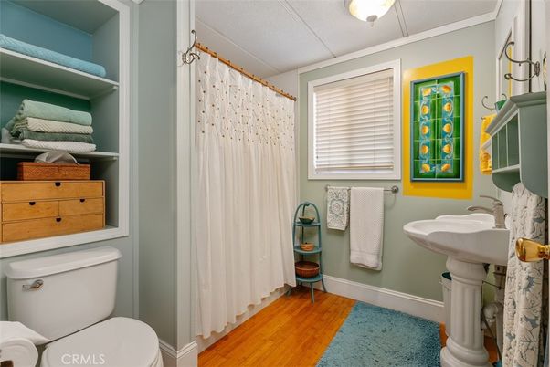 Bathroom, Interior, Wood Texture Flooring