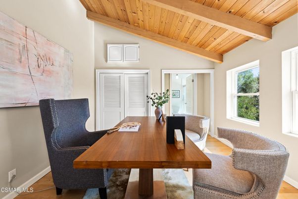 Home Office, Interior, Wooden Beams, Wooden Ceilings, Wood Texture Flooring