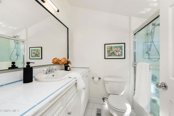 Bathroom, Glass Shower, Interior, Tile Countertops