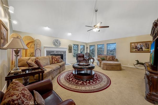 Fireplace, Interior, Living room, Recessed Lighting
