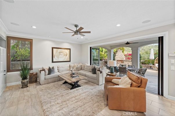 Dining room, Interior, Living room, Recessed Lighting, Wood Texture Flooring