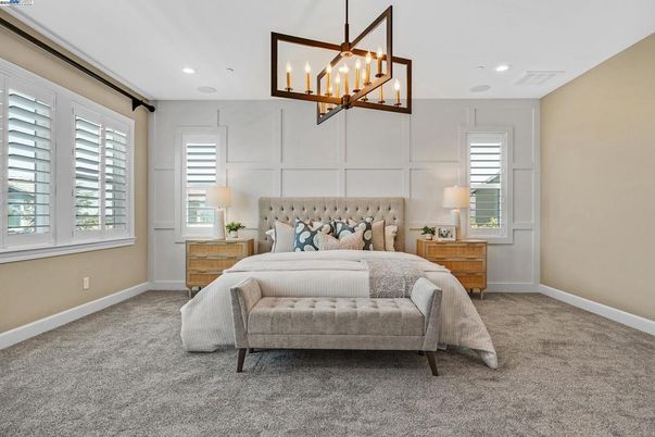 Bedroom, Interior, Pendant Lights, Recessed Lighting