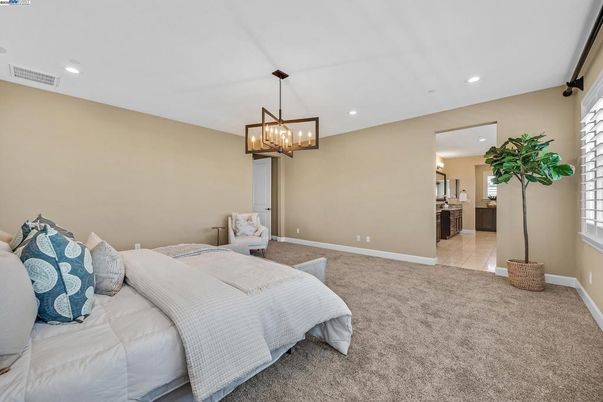 Bedroom, Chandelier, Interior, Pendant Lights, Recessed Lighting