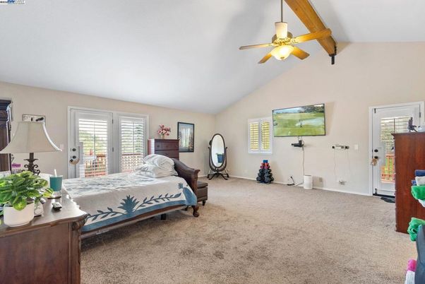Bedroom, Interior, Wooden Beams