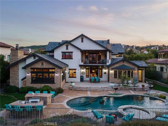 Exterior, Facade, Pool, Spanish Mediterranean