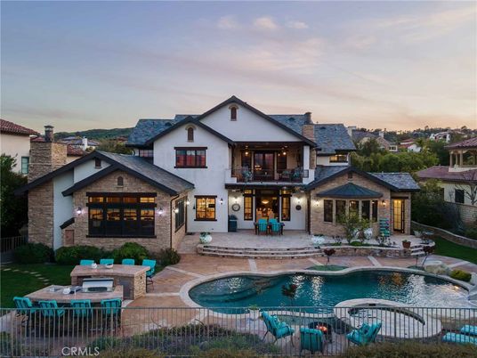 Exterior, Facade, Pool, Spanish Mediterranean