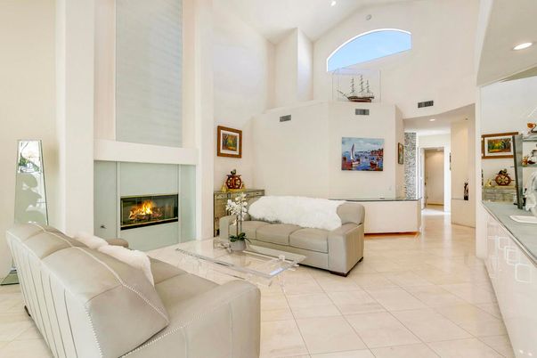 Fireplace, Interior, Living room, Recessed Lighting