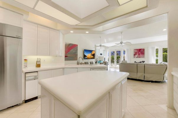 Interior, Kitchen, Living room, Recessed Lighting