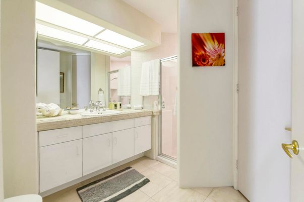 Bathroom, Dual Sink Vanities, Glass Shower, Interior