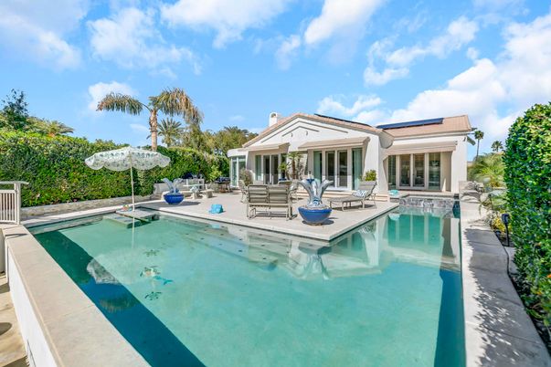 Exterior, Pool, Solar Panels