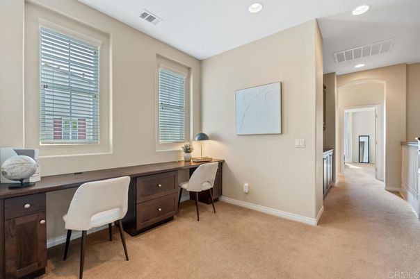 Home Office, Interior, Recessed Lighting