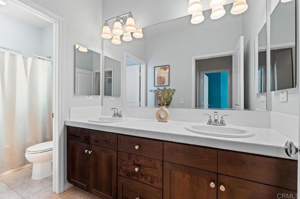 Bathroom, Dual Sink Vanities, Interior, Tile Countertops