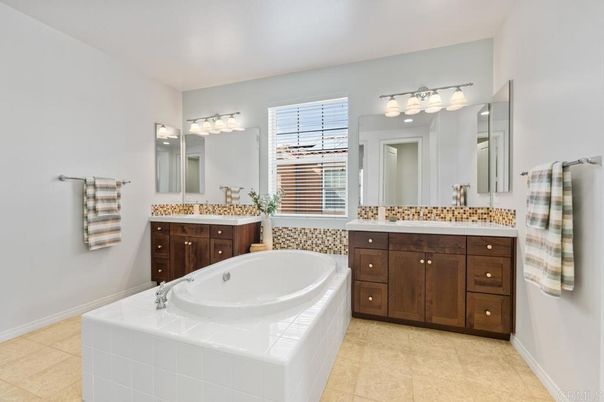 Bathroom, Dual Sink Vanities, Interior, Tile Countertops