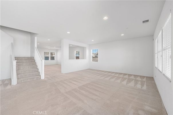 Empty room, Interior, Recessed Lighting