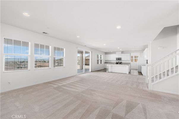 Empty room, Interior, Kitchen, Recessed Lighting
