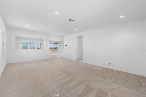 Empty room, Interior, Recessed Lighting