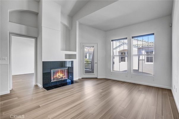 Empty room, Fireplace, Interior, Wood Texture Flooring