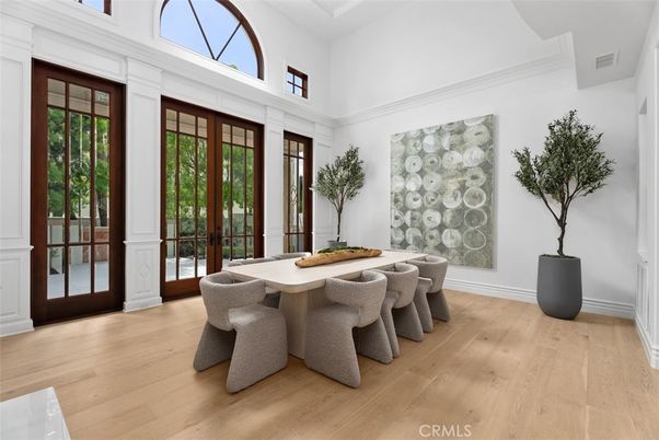 Dining room, Interior, Wood Texture Flooring