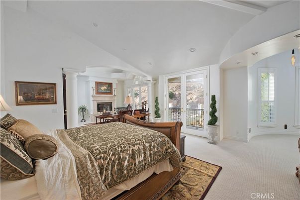 Bedroom, Fireplace, Interior, Recessed Lighting
