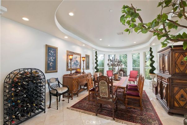 Dining room, Interior, Recessed Lighting