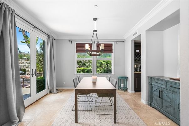 Dining room, Interior, Pendant Lights