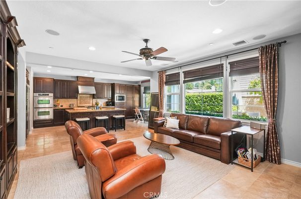 Dining room, Interior, Kitchen, Living room, Recessed Lighting, Stainless Steel Appliances