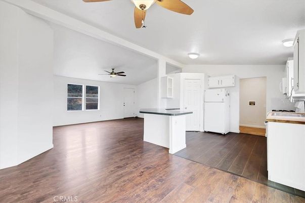 Empty room, Interior, Kitchen, Wood Texture Flooring