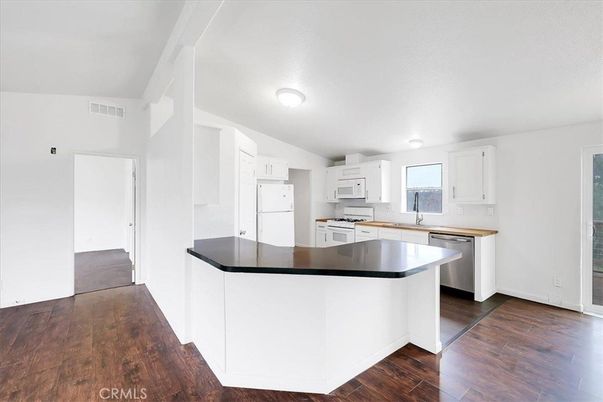 Interior, Kitchen, Wood Texture Flooring