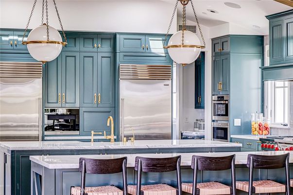 Interior, Kitchen, Pendant Lights, Recessed Lighting, Stainless Steel Appliances