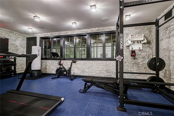 Fitness Equipment, Interior, Stone Walls