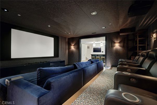 Home Theatre Room, Interior, Projection Screen, Recessed Lighting, Theatre Room