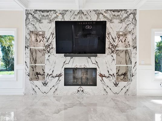 Fireplace, Interior, Marble, Marble Walls