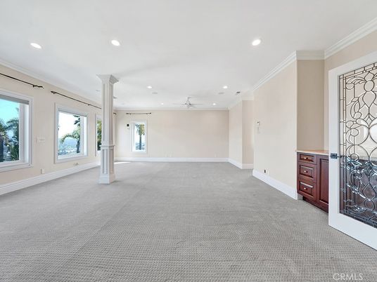 Empty room, Fireplace, Interior, Recessed Lighting