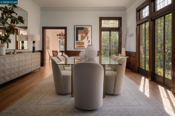 Dining room, Interior, Wood Texture Flooring