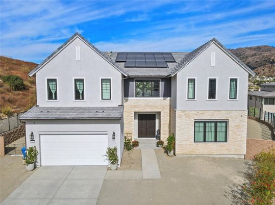 Attached, Exterior, Facade, Solar Panels, Farmhouse