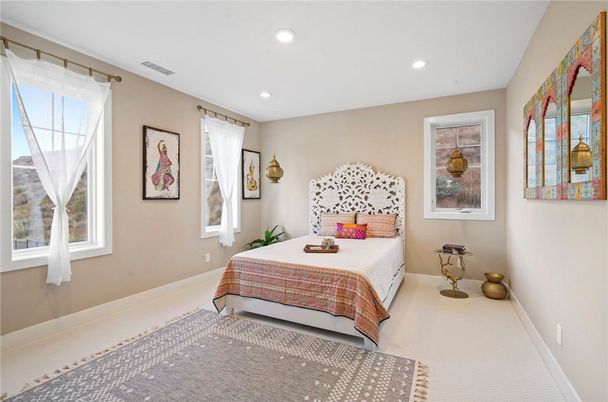 Bedroom, Interior, Recessed Lighting