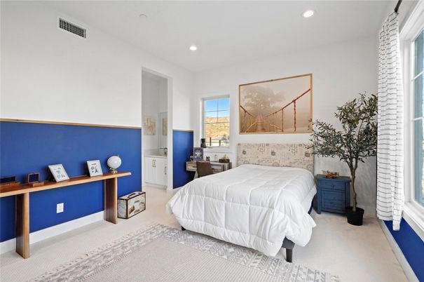 Bedroom, Interior, Recessed Lighting