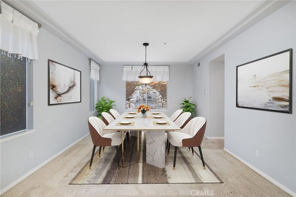 Dining room, Interior, Pendant Lights