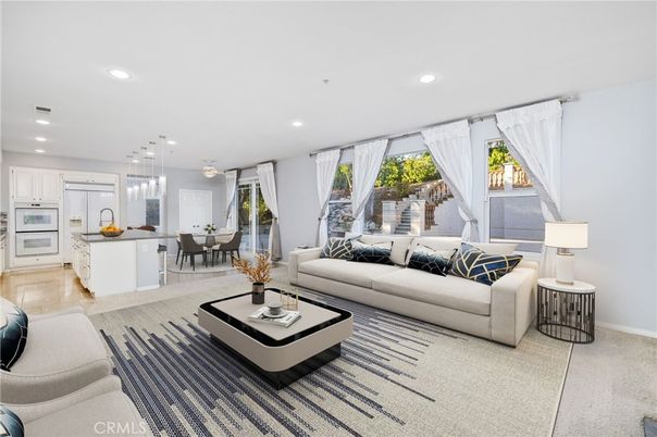 Dining room, Interior, Kitchen, Living room, Pendant Lights, Recessed Lighting