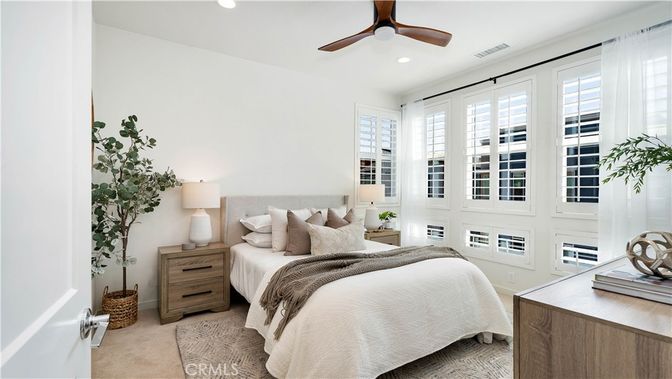 Bedroom, Interior, Recessed Lighting