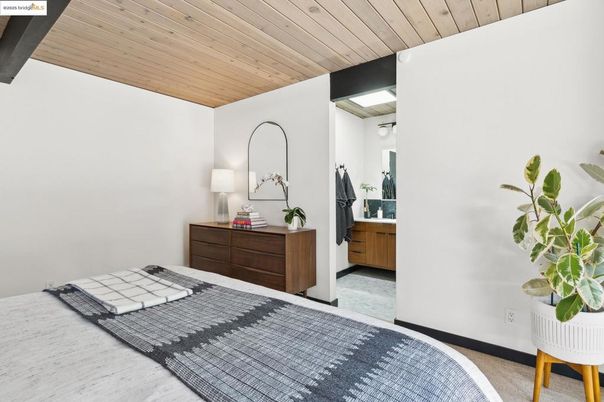 Bedroom, Interior, Wooden Ceilings