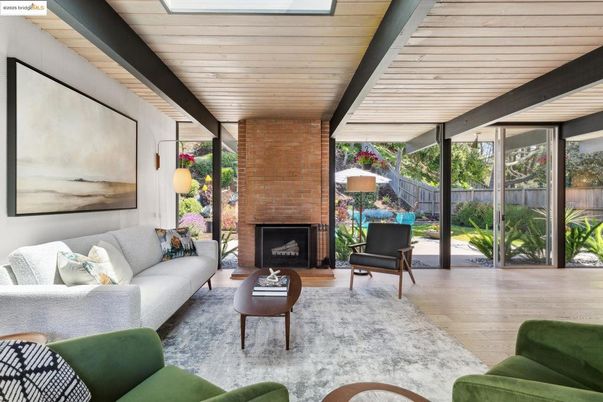 Fireplace, Interior, Living room, Stone Walls, Sun Room, Wooden Ceilings, Wood Texture Flooring