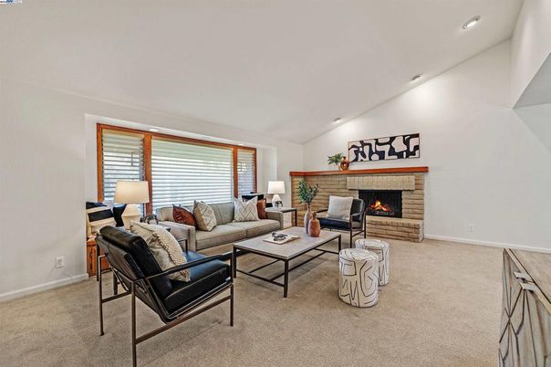 Fireplace, Interior, Living room, Recessed Lighting