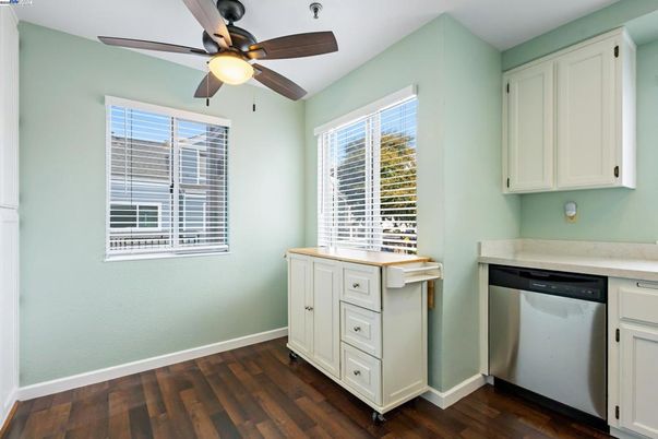 Interior, Kitchen, Wood Texture Flooring