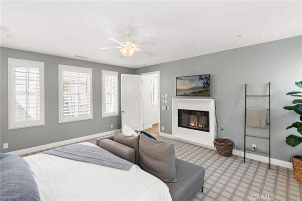 Bedroom, Fireplace, Interior